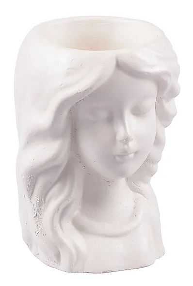 Фигурное кашпо Милая девушка (гипс) (11х7х6) (9396934) - фото 1