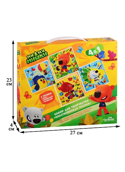 Набор для творчества 4 в 1. МиМиМишки. Пластилиновая поляна - фото 3