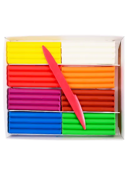 Пластилин восковой мягкий "Кроха", 240 грамм, 8 цветов - фото 3