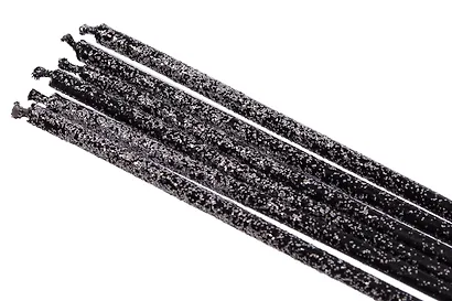 Набор свечей для торта Black Silver (черные с серебром) (6шт) (15см) (12-7color-candle_22) - фото 3