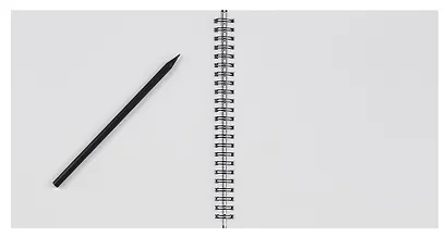 Скетчбук А5 40л "ДЕВУШКА" гребень, белый офсет - фото 3