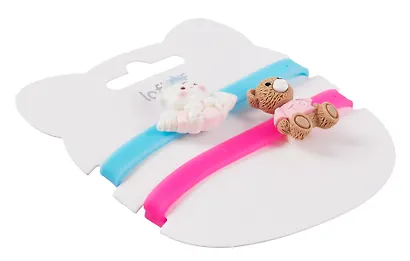 Набор парных браслетов Мишка и Котик (силикон) (12-04407-B81) (Lafilaf) - фото 4