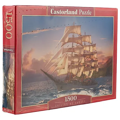 Пазл Castorland 1500 эл. 68*47см. Парусник на закате - фото 2