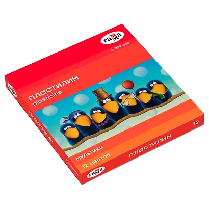 Пластилин Гамма, "Мультики", 12 цветов - фото 9
