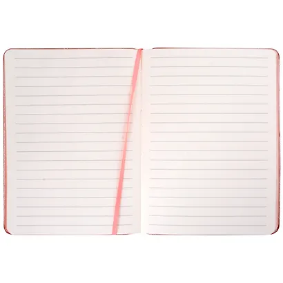 Записная книжка А6 64л лин. "PEARL. Розовый" иск.кожа, эфф.перламутра, тиснен.фольгой, тонир.торцы, ляссе - фото 3