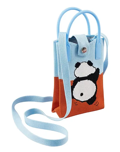 Сумочка вязаная с застежкой Панда (12х18х6) (текстиль) (12-YiHeng-121803) Bookvalno - фото 2