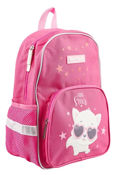 Рюкзак 1 отделение "Кошечка" 35*25*15, темно-розовый, мягкий, Каляка-Маляка - фото 2