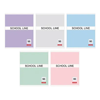 Тетрадь в клетку Listoff, Basic line, 96 листов, в ассортименте - фото 1