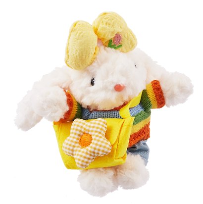 Брелок Зайчик с сумочкой (плюш) (15см) (12-191025-I46) - фото 4