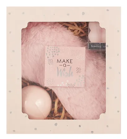 Подарочный набор Peach Dream (свеча, бомбочка, маска для сна, открытка) (18х17) (12-Guangfa-P5) - фото 1