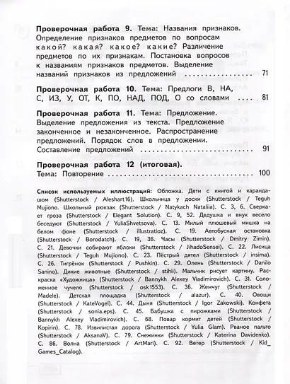 Русский язык. 3 класс. Проверочные работы (для обучающихся с интеллектуальными нарушениями) - фото 2