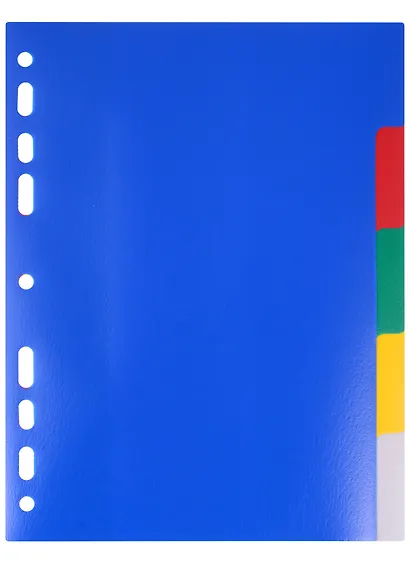 Разделитель А5, 5 листов, цветной, пластик, Hatber - фото 3