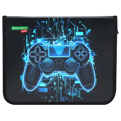 Папка для тетрадей A5 "Digital gamepad" молния с трех сторон, пластик - фото 5