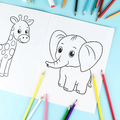 Дикие животные. Раскраска - фото 4