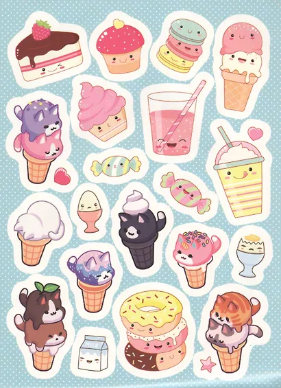 Самые кавайные. 100 лучших стикеров - фото 2