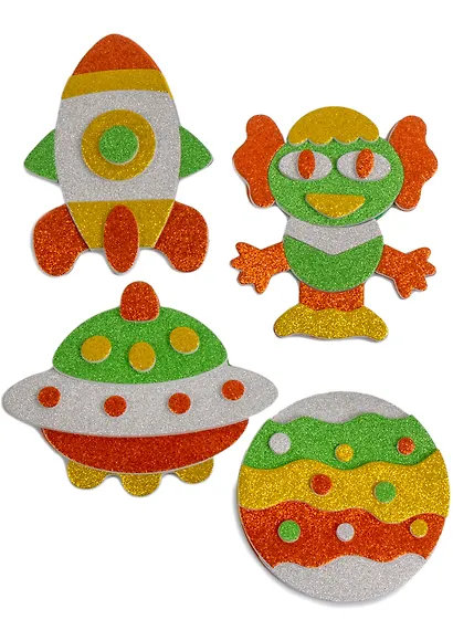 Набор для детского творчества. Игрушки на магнитах "Блестящие аппликации" - фото 5