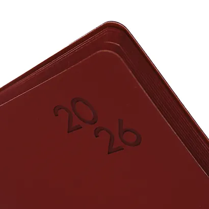 Ежедневник дат. 2026г. А5 176л "SOFT TOUCH" шоколадный, интегр.переплет, иск.кожа, тонир.блок, скругл.углы, цв.торец, ляссе, инд.уп - фото 4