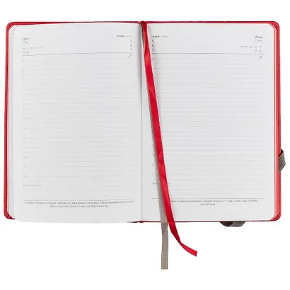 Ежедневник Escalada Be yourself, Наппа, красный, 160 листов, недатированный, А5 - фото 3