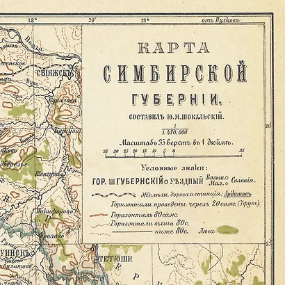 РетроКарта "Симбирская губерния", состояние на 1900 год - фото 3