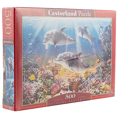 Пазл Castorland 500 эл. 47*33см. Дельфины B-51014 - фото 2