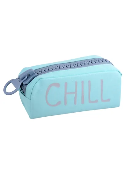 Пенал с большой молнией "Chill", ткань, 21,5х10,5 - фото 3