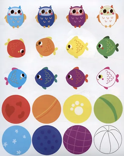 Что какого цвета. Мои первые наклейки 3+ - фото 5