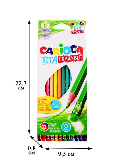 Карандаши цветные Carioca, Tita, 12 цветов - фото 2