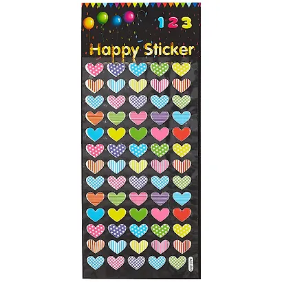Наклейки Сердечки, 3 вида (12.5*29) - фото 1