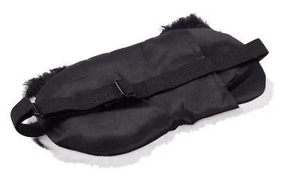 Маска для сна «Собачка белая в очках с черными ушами», плюш, Lafilaf - фото 5