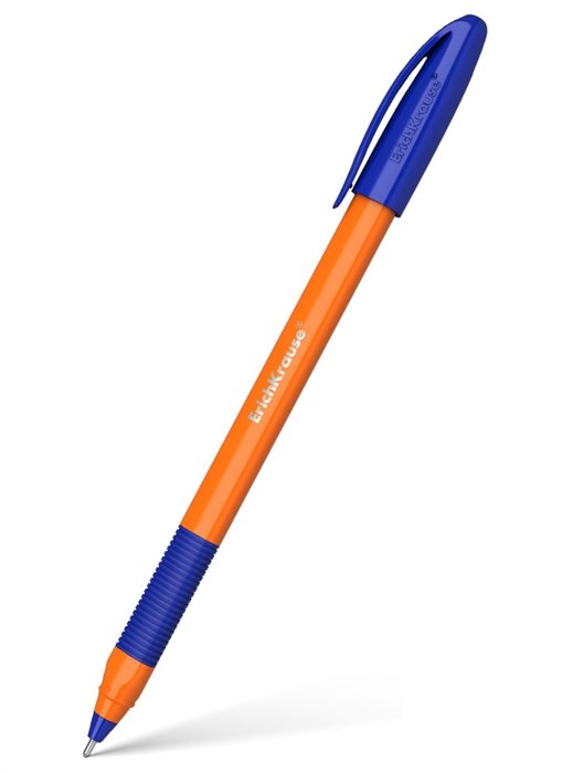 

Ручка шариковая Erich Krause, U-109 Orange Stick&Grip, Ultra Glide Technology, синяя 1 мм