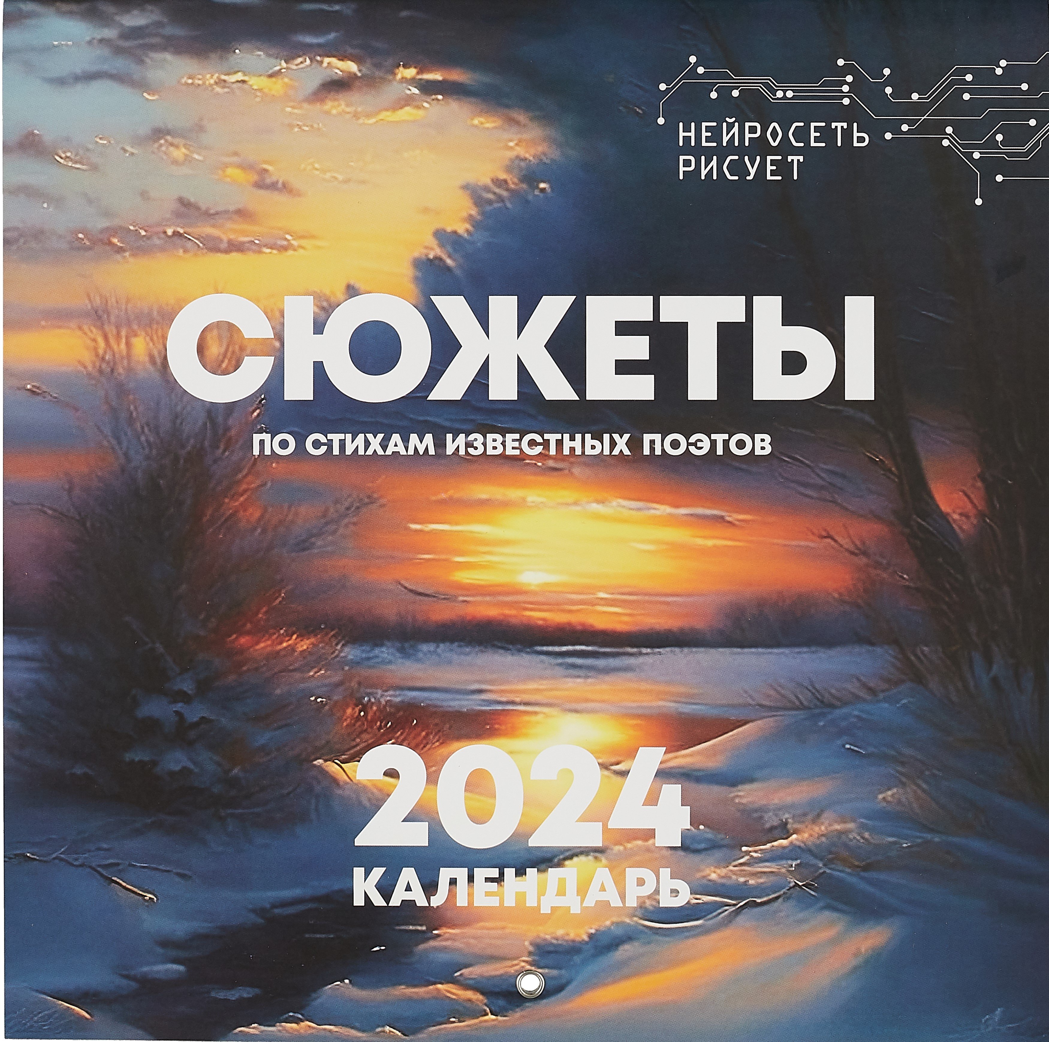 

Календарь 2024г 290*290 "Сюжеты по стихам известных поэтов. Нейросеть рисует" настенный, на скрепке