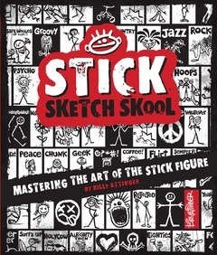Attinger B. Stick Sketch School: Drawing Stylized Stick Figures One Line at a Time 6pcs blending smudge stump stick sketch art white drawing pen tool art supplies