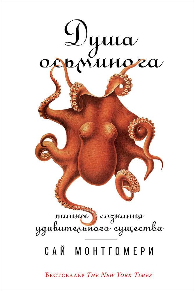 Душа осьминога: Тайны сознания удивительного существа (обложка). Монтгомери Сай