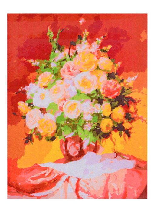 

Холст с красками по номерам "Русская Коллекция. Севрюков Д. Букет из роз", 30 х 40 см