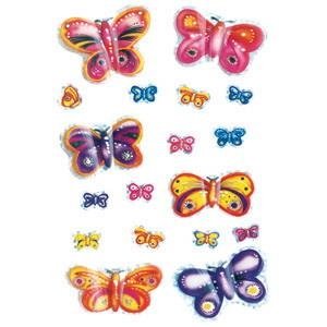 Наклейки Бабочки 3D люминисцентные наклейки бабочки