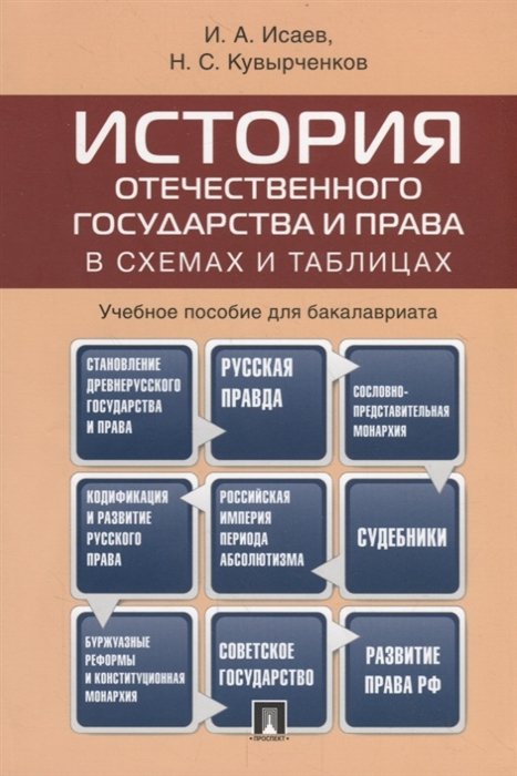 Исаев И., Кувырченков Н. - История отечественного государства и права в схемах и таблицах