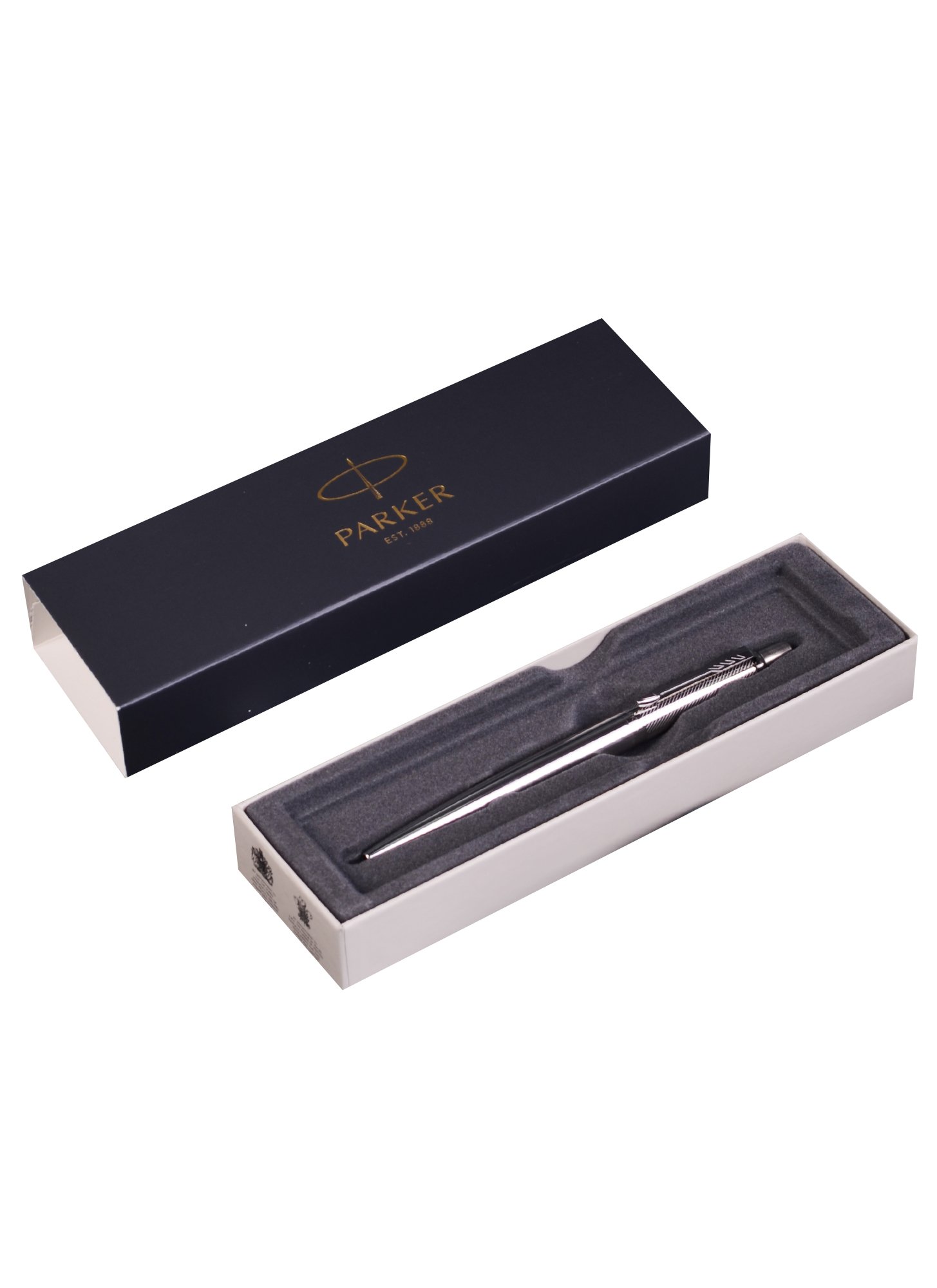 

Ручка подарочная шариковая "Jotter Premium Stainless Steel Diagonal CT" синяя, Parker