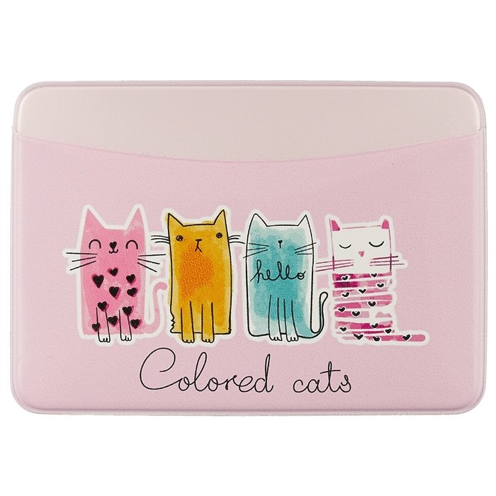 

Чехол для карточек «Colored cats», 2 кармашка
