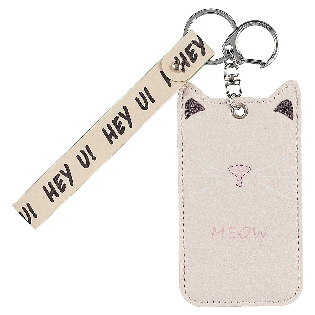 

Чехол для карточек «Мордочка котика meow», с ушками
