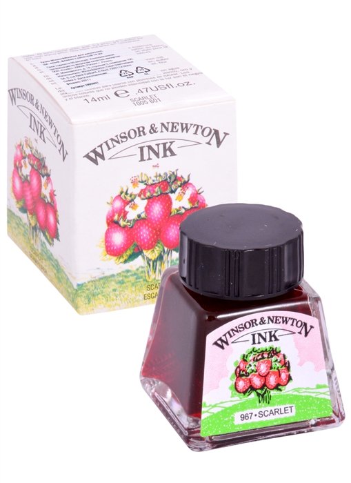 

Тушь художественная Winsor&Newton, 14 мл, алая