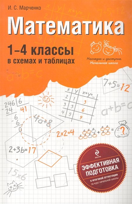

Математика: 1-4 классы в схемах и таблицах