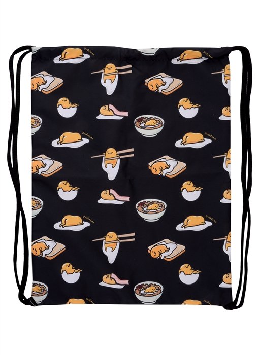 

Мешок для сменной обуви " Gudetama", 360*470мм, черный, 1отд.