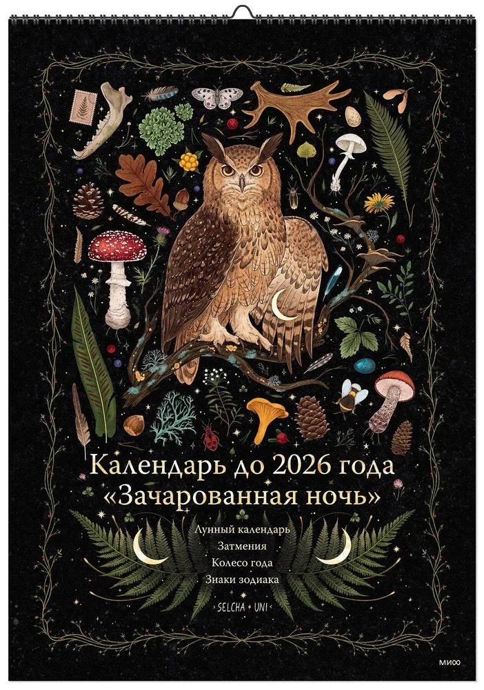 

Календарь до 2026 года "Зачарованная ночь" (обложка Сова)