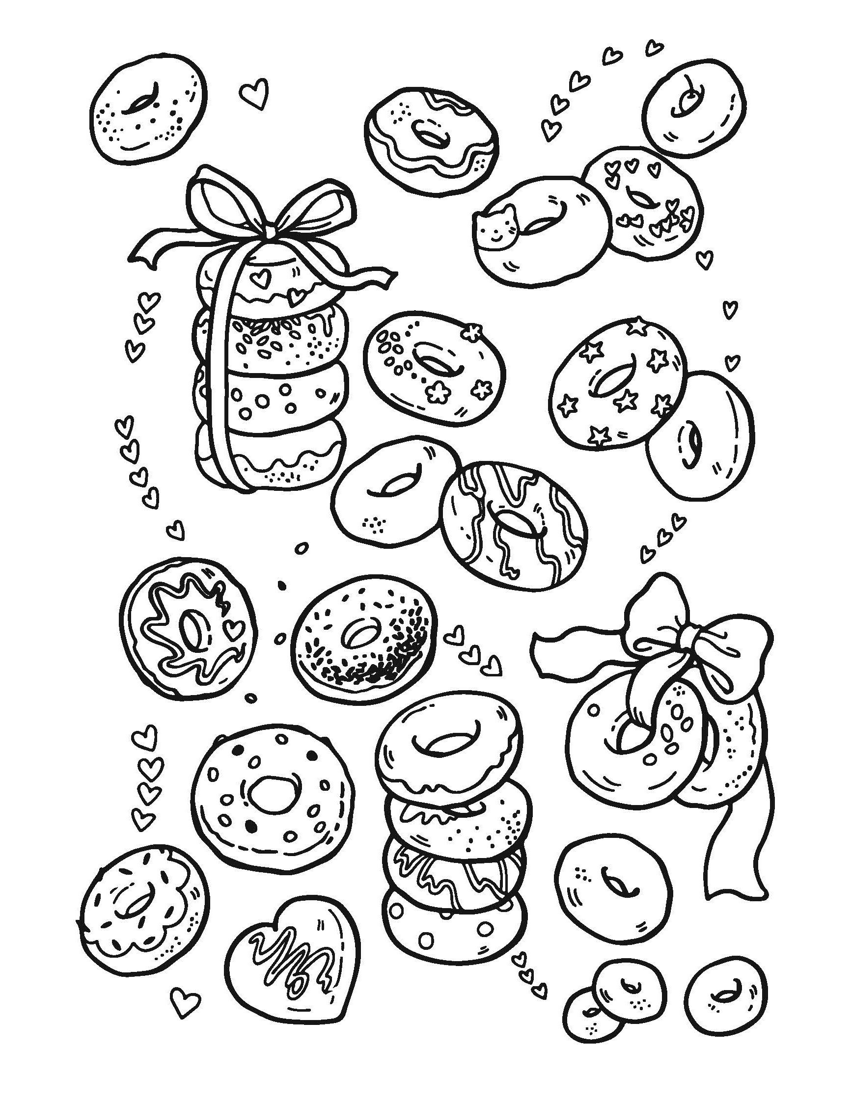 Рисунки для раскрашивания еда
