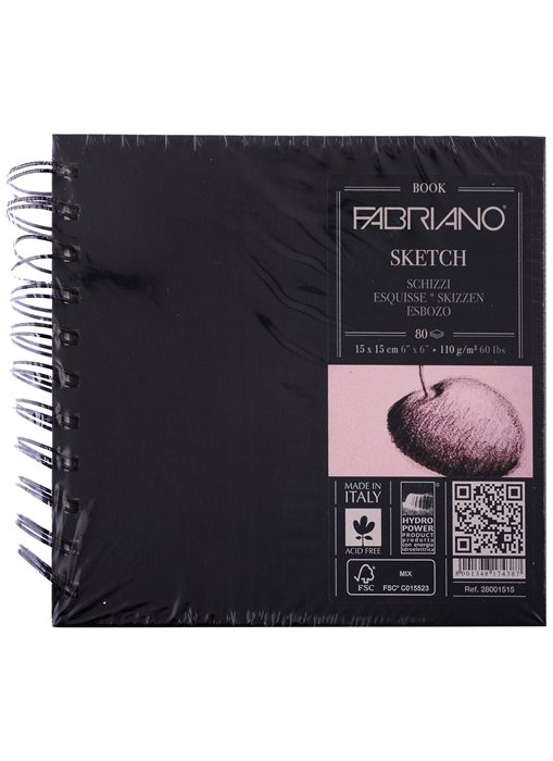   15*15 80  Sketchbook  , 110/2, Fabriano