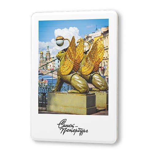

Сувенир, Магнит Грифоны 5,6*8,3см, картон