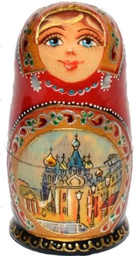 

Сувенир, АКМ, Матрешка 3м СПб h-10см М03-0010-10ВПР