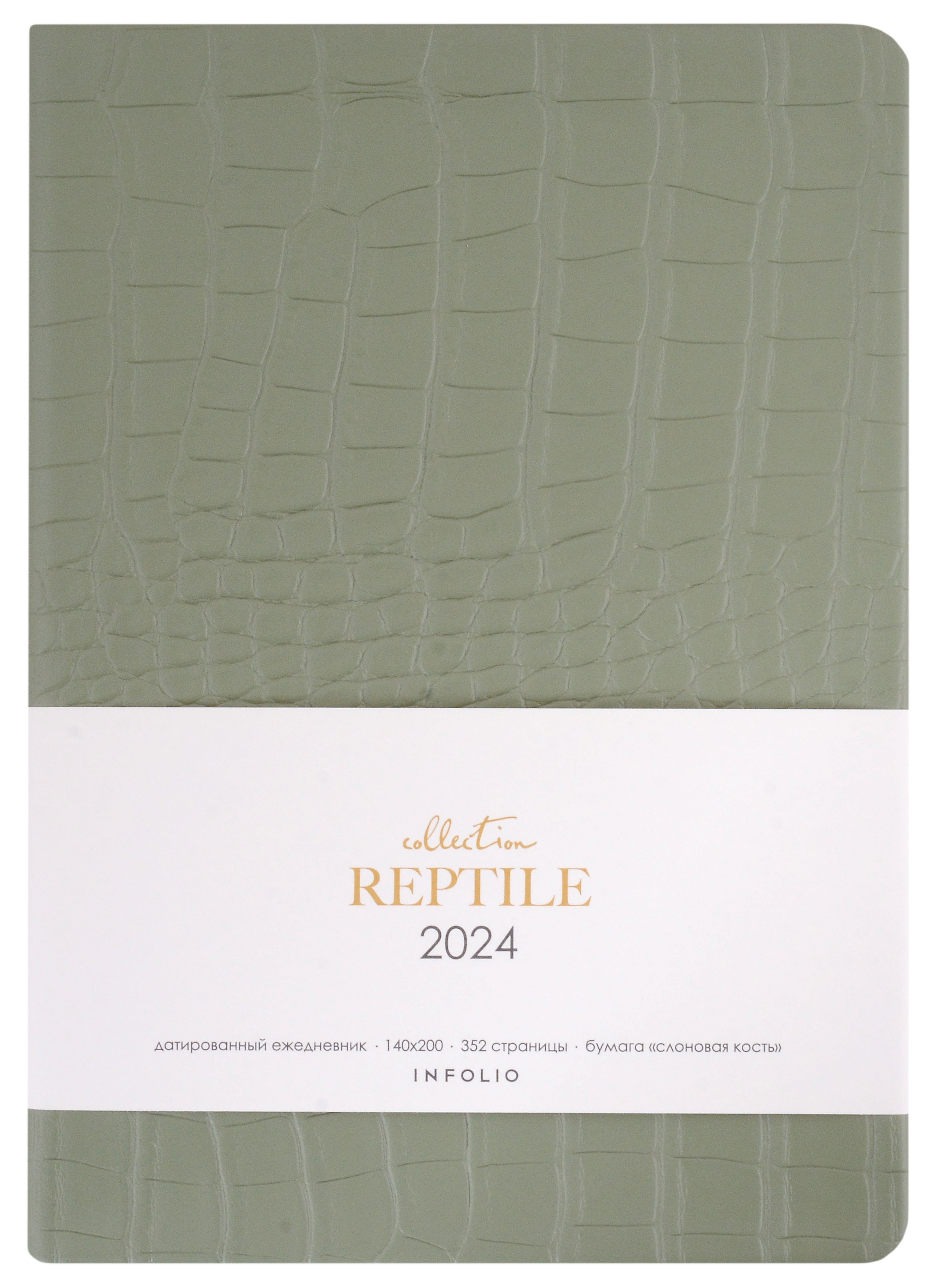 

Ежедневник дат. 2024г. А5 176л "Reptile" зеленый, иск.кожа, интегр.переплет, тонир.блок, ляссе