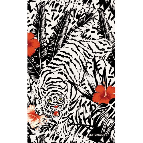 Скетчбук «Тигр в джунглях», А5, 100 листов