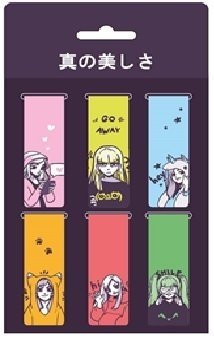 магнитные закладки аниме лица 6шт Магнитные закладки Аниме Девушки комиксы (6шт)